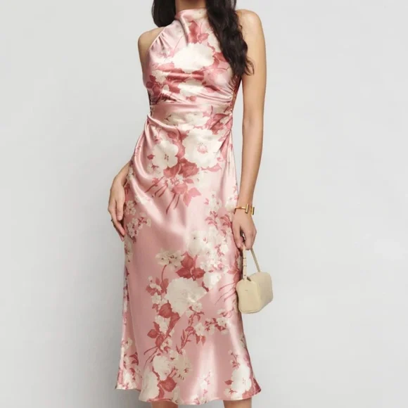 casette silk dress – Petite Chérie Center of attention. Reformation Silk Casette Dress Yellow